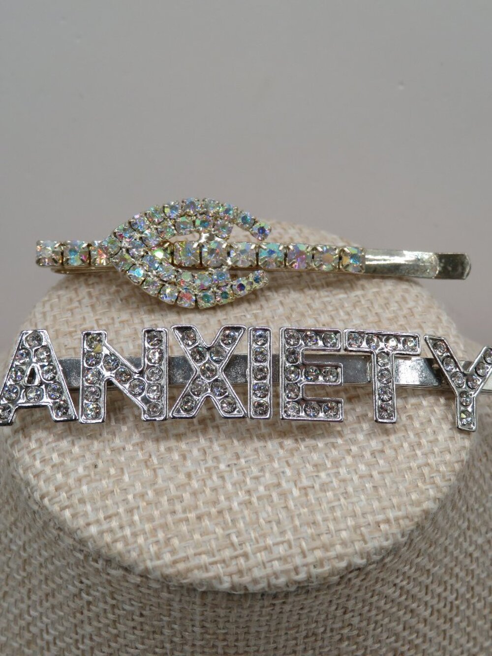 Vintage & Modern AB Rhinestone Hair Pins
